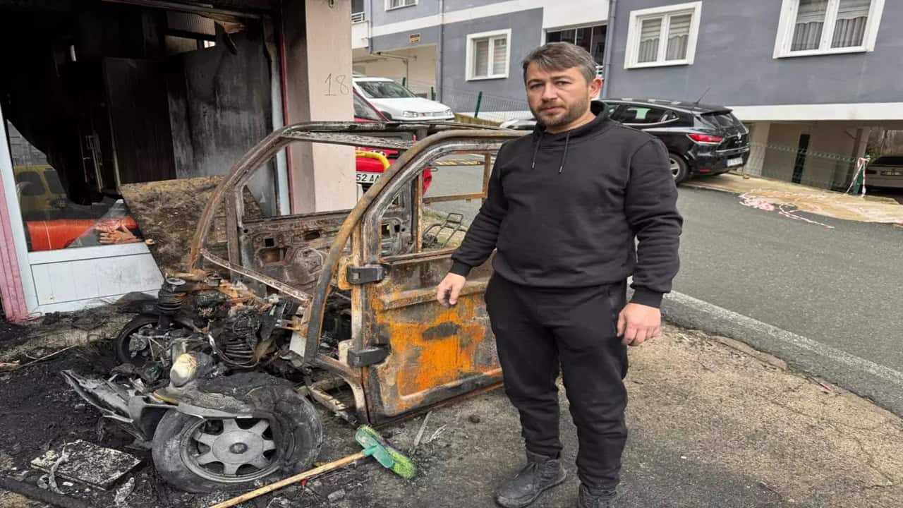 Ordu’da Tamir Atölyesinde Yangın! İş Yeri Sahibi Ölümden Döndü