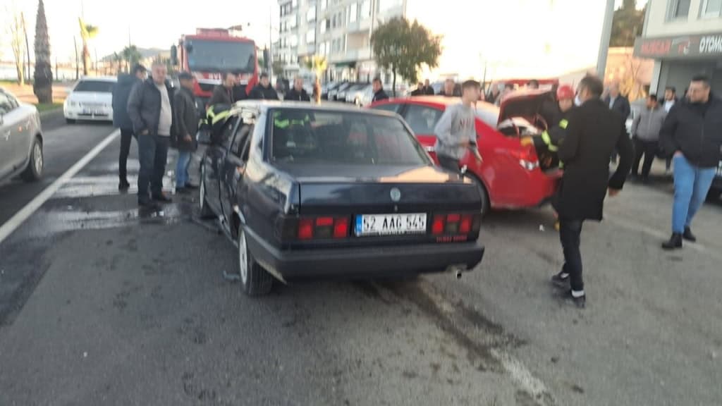 Ünye’de Trafik Kazası